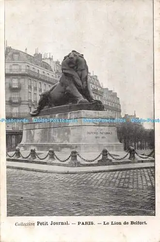 R383935 Paris Le Lion Belfort Collection Petit Journal