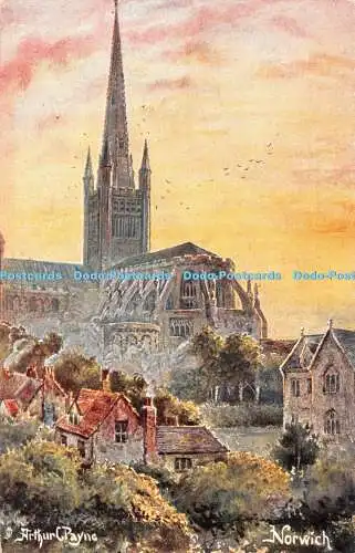 R383937 Norwich English Cathedrals Tuck Oilette Serie III 6498 Arthur C Payne