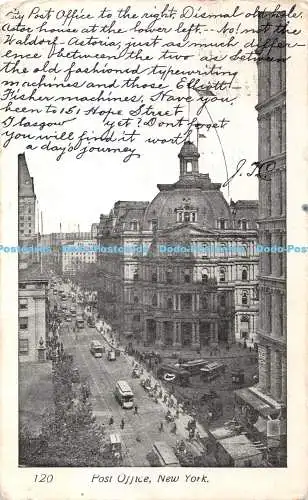 R384227 New York Post Office Postkarte 1905