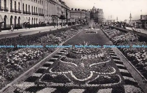 R384354 Eastbourne The Carpet Gardens and Illuminated Fountain Norman Shoesmith
