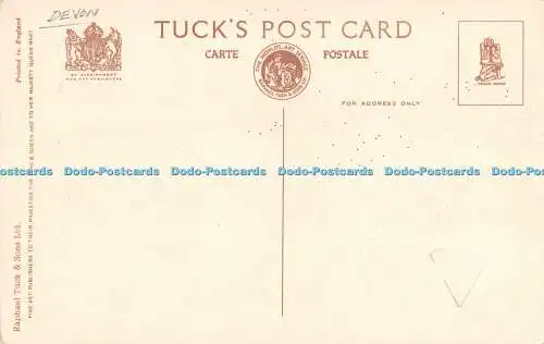 R386432 Postbridge Clapper Bridge Tuck Postkarte