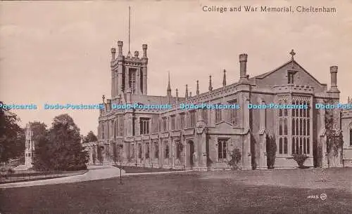 R384725 College and War Memorial Cheltenham 16323 J V Valentines Serie 1920