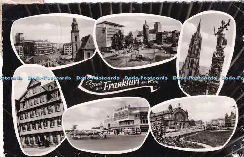R384829 Gruss an Frankfurt am Main Schoning and Co Agfa 1962