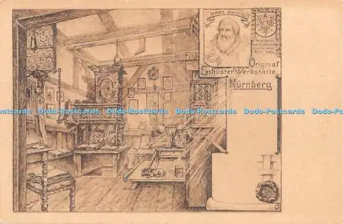 R386753 Original Schuster Werkstatte Nürnberg Hans Sachs E Daut 20 38678