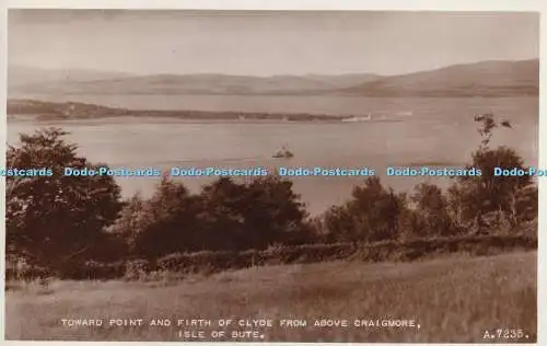 R384956 Richtung Point und Firth of Clyde von oberhalb Craigmore Isle Of Bute A 7235