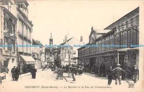 R387018 Chaumont Haute Marne Le Marche et la Rue de Chamarandes ND Phot Neurdein