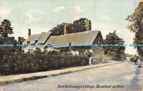 R387099 Stratford on Avon Ann Hathways Cottage H and K Series No 739 1905