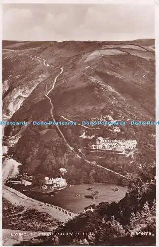 R385183 Lynmouth Countisbury Hill 90879 Valentine and Sons RP
