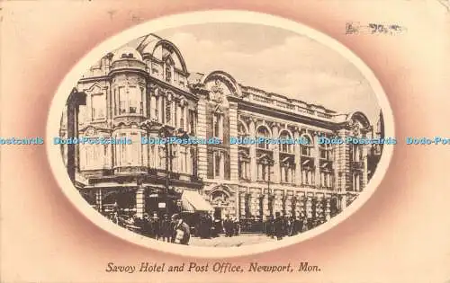 R387118 Mon Newport Savoy Hotel and Post Office Valentines Series