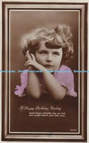 R385220 A Happy Birthday Darling 1020 5 RP Postkarte