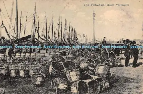 R387276 Great Yarmouth The Fishwharf Jarrold Serie 1910