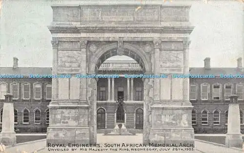 R387277 Royal Engineers South African Memorial Arch enthüllt von Seiner Majestät der