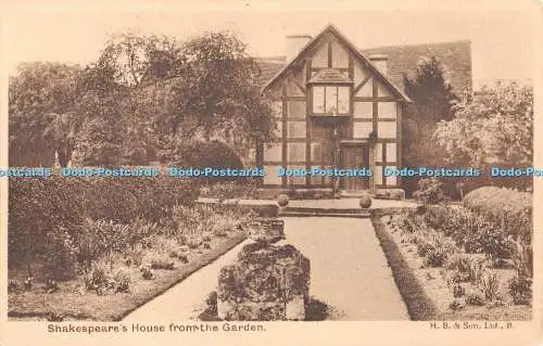 R387278 Shakespeare Haus aus dem Garten H B Ltd B