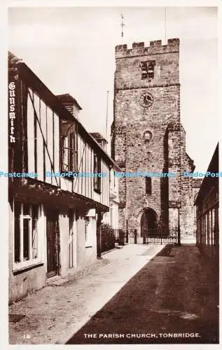 R385389 The Parish Church Tonbridge 19 RP Postkarte