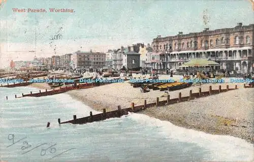 R387314 Worthing West Parade Valentines Serie 1905