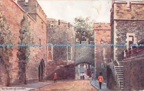 R387317 The Tower of London Blood Tower Wakefield Tower Tuck Oilette Postkarte Se