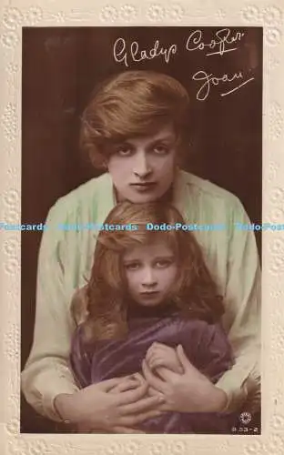 R385414 Gladys Cooper und Tochter Joan B 53 2 Drehfoto E C RP