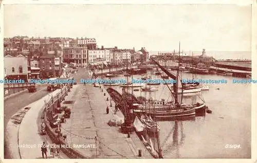 R387333 Ramsgate Harbour from Zion Hill Valentine Photo Type 1948