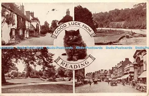 R387334 Viel Glück vom Reading Sonning Village Broad Street Valentine Fototyp