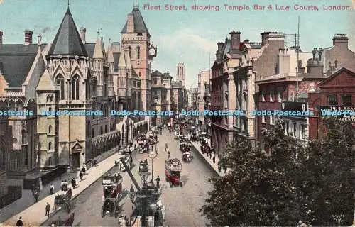 R387346 London Fleet Street zeigt Temple Bar and Law Courts W H S Aldwych Seri