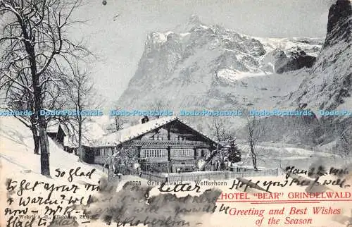 R387349 Grindelwald Wetterhorn Hotel Bär Grindelwald Kilchberg Wehrli A G 1906