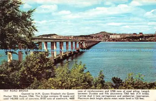 R385623 Tay Road Bridge eröffnet von H M Queen Elizabeth the Queen Mother 1968