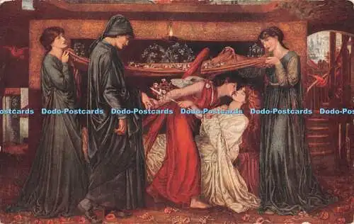 R385731 Walker Art Gallery Dante Dream D G Rossetti Eyre and Spottiswoode Woodbu