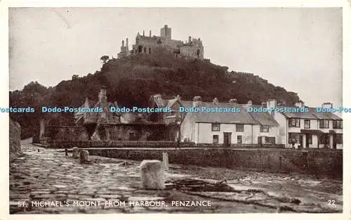 R385780 Penzance St Michael Mount vom Hafen Postkarte