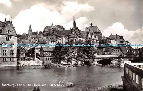 R387837 Marburg Lahn Die Universität mit Schloss F G Zeitz