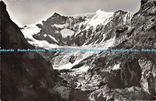 R389233 Fiescherhorner mit Unt Gletscher 1324 Ernst Schudel Haus