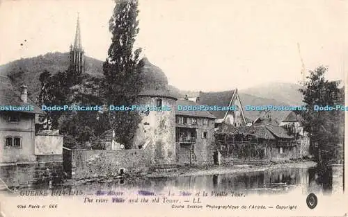 R389255 Guerre 1914 1915 Die Thur und der alte Turm LL Klischee Abschnitt Foto