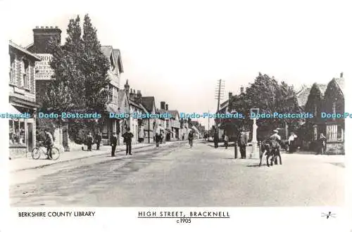 R389266 Berkshire County Library High Street Bracknell c1905 Pamlin Prints