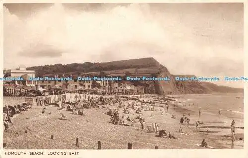 R389353 Sidmouth Beach Looking East W P Serie London 1946