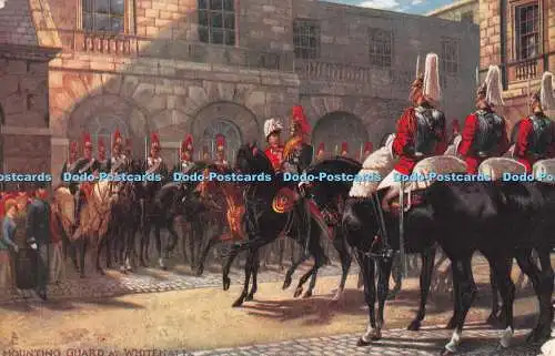 R391170 Mounting Guard at Whitehall The Military in London Tuck Oilette 6412 190