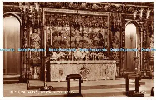 R388579 The High Altar Westminster Abbey C W 3 Westminster Abbey Coronation Souv