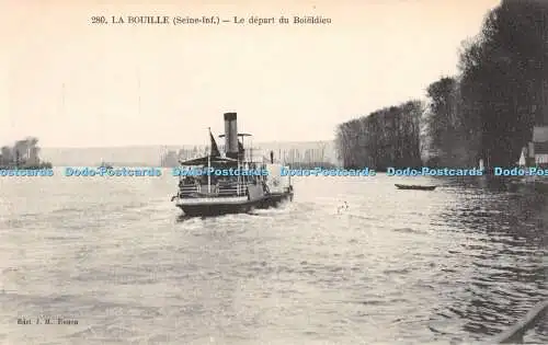 R391173 280 La Bouille Seine Inf Le depart du Boieldieu J M Rouen