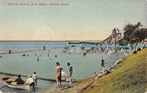 R388583 Bathing Beach Bois Blanc Detroit River