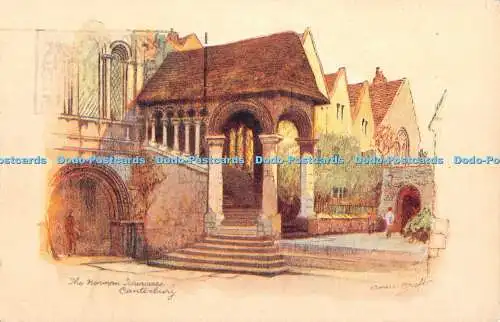 R389363 The Norman Staircase Canterbury A Croft A Vivian Mansell Fine Art Publis