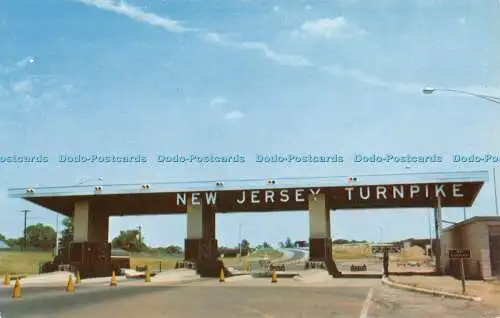 R389410 New Jersey Turnpike Toll Gate Eingang zum Interchange No 9 in New Brunsw