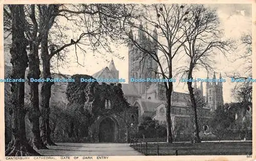 R389416 Canterbury Cathedral Gate of Dark Entry 669 Photochrom 1943