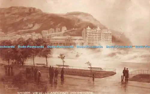 R389420 Elmer Keene Storm View Llandudno Promenade 1907