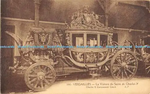 R388678 144 Versailles La Voiture du Sacre de Charles X Charles X Coronation Coa