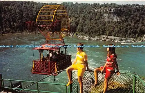 R391489 Das spanische Aerocar über Whirlpool Stromschnellen Niagaraschlucht Niagarafälle auf