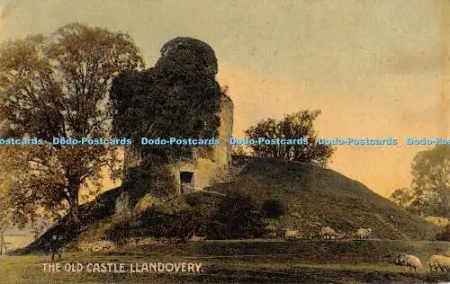 R393649 The Old Castle Llandovery Williams Llandilo 1910