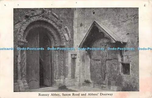 R389773 Romsey Abbey Saxon Rood and Abbess Doorway Richard Luce K C M G From the