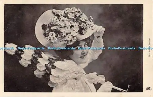 R393722 Miss Madge Lessing Hut Prominente der Bühne Tuck Glosso Postkarte Ser