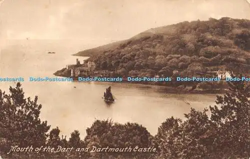 R393780 Mouth of the Dart and Dartmouth Castle Friths Series No 68618