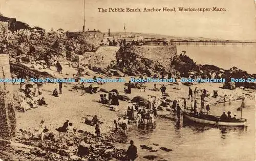 R393792 The Pebble Beach Anchor Head Weston Super Mare E Hardy 2019 473