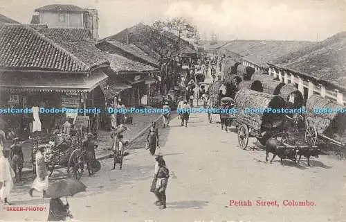 R391757 Colombo Pettah Street Skeen Foto Postkarte