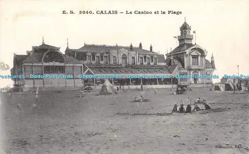R389981 E S 3040 Calais Le Casino et la Plage Stevenard Edit